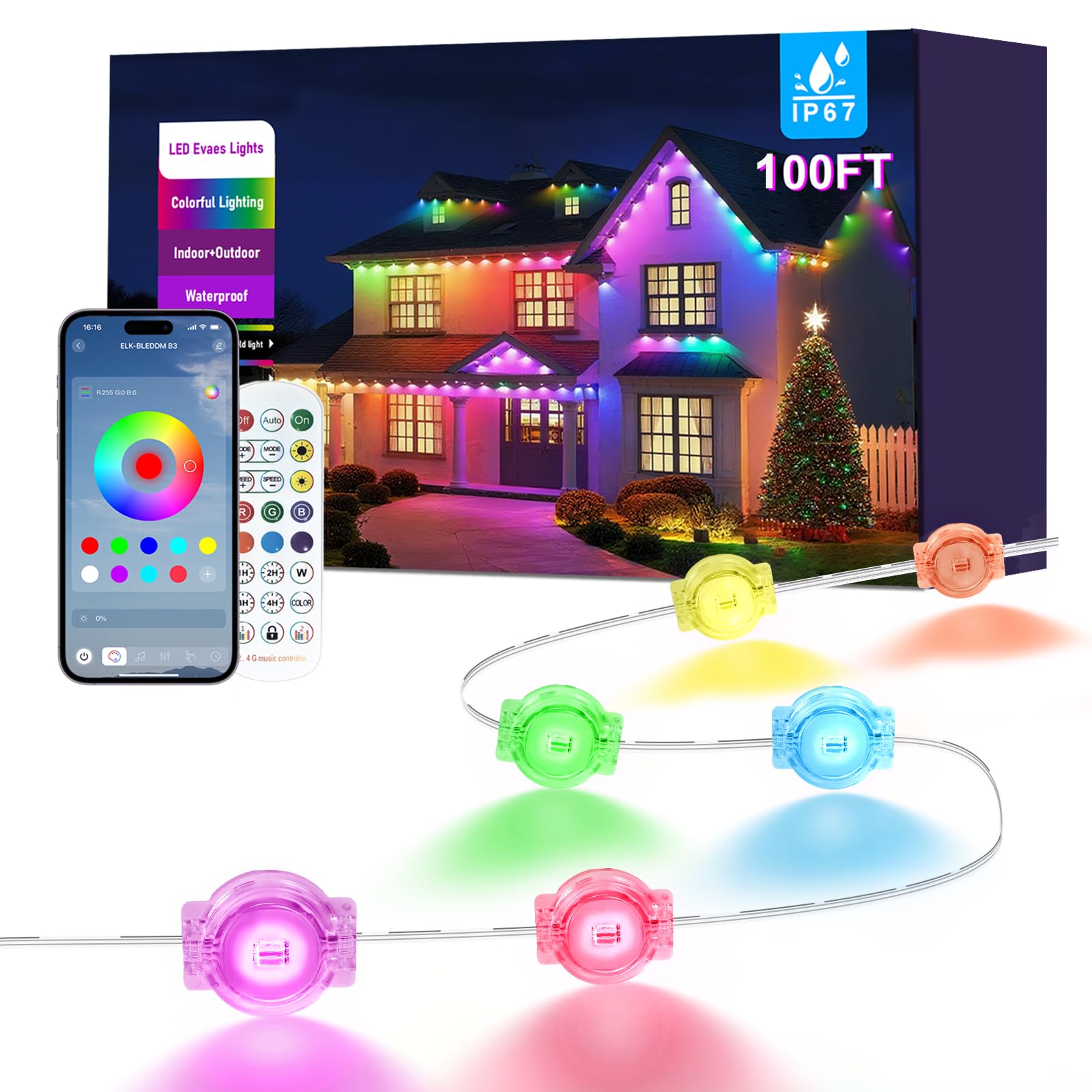 Outdoor LED Curtain Lights (30M)