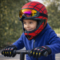 Kids Moto Helmet Set – Kaciga + Rukavice (Spider Design)